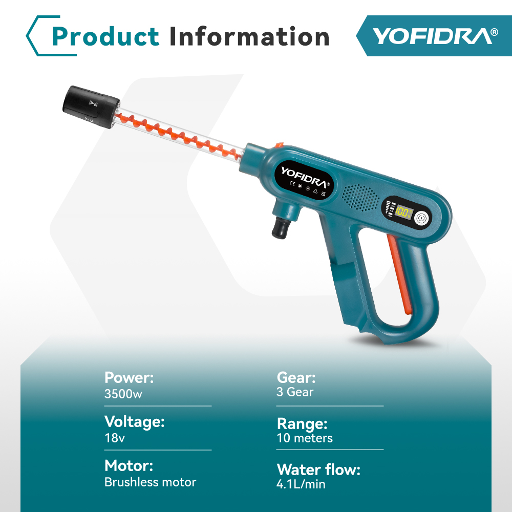 YOFIDRA 3500W 브러시리스 고압 세차기 건 2 - Car Shampoo Ph 리뷰 및 가격