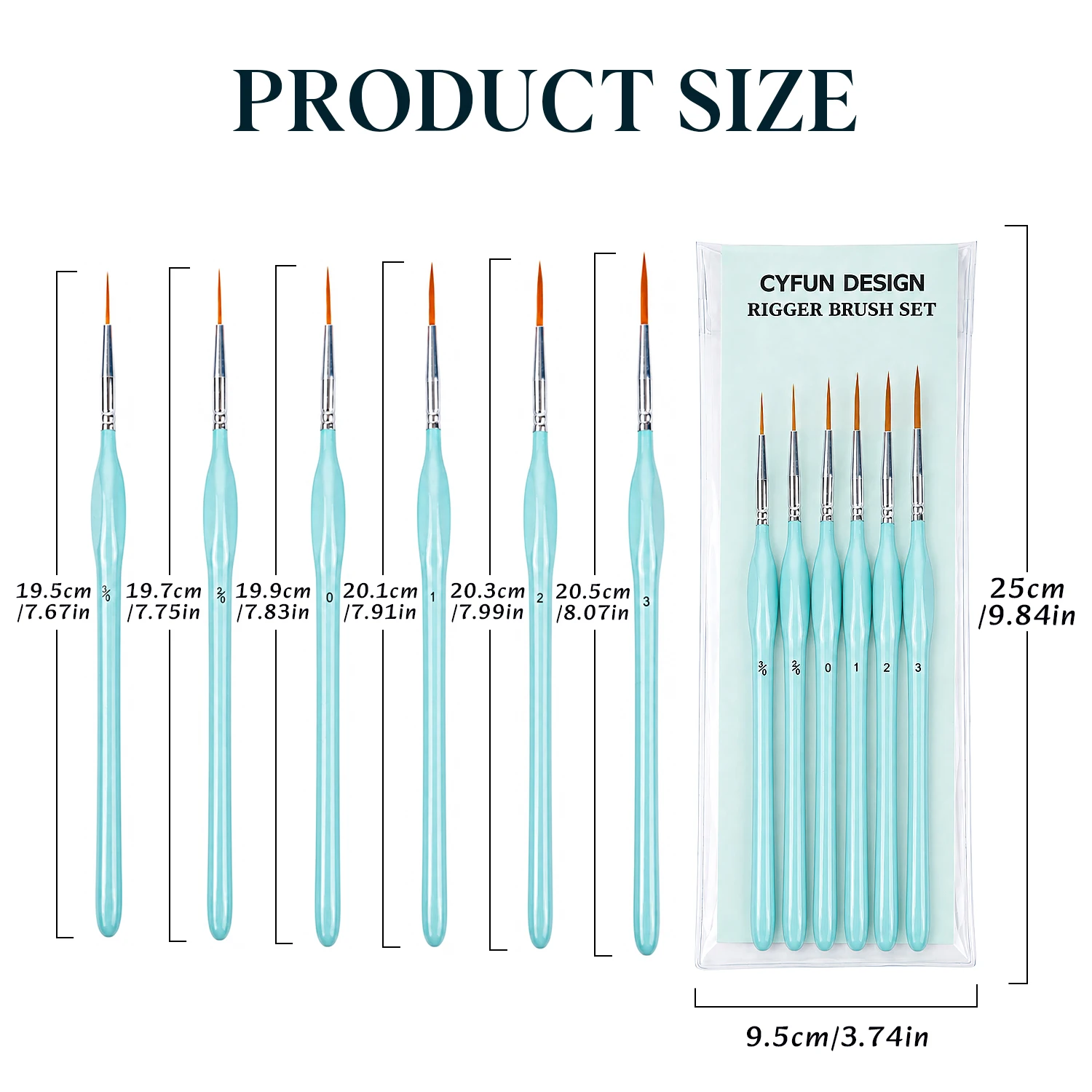 6개입 리거 페인트 브러쉬 세트, 미세한 팁 디테일 페 - Detailing Brush Set 리뷰 및 가격