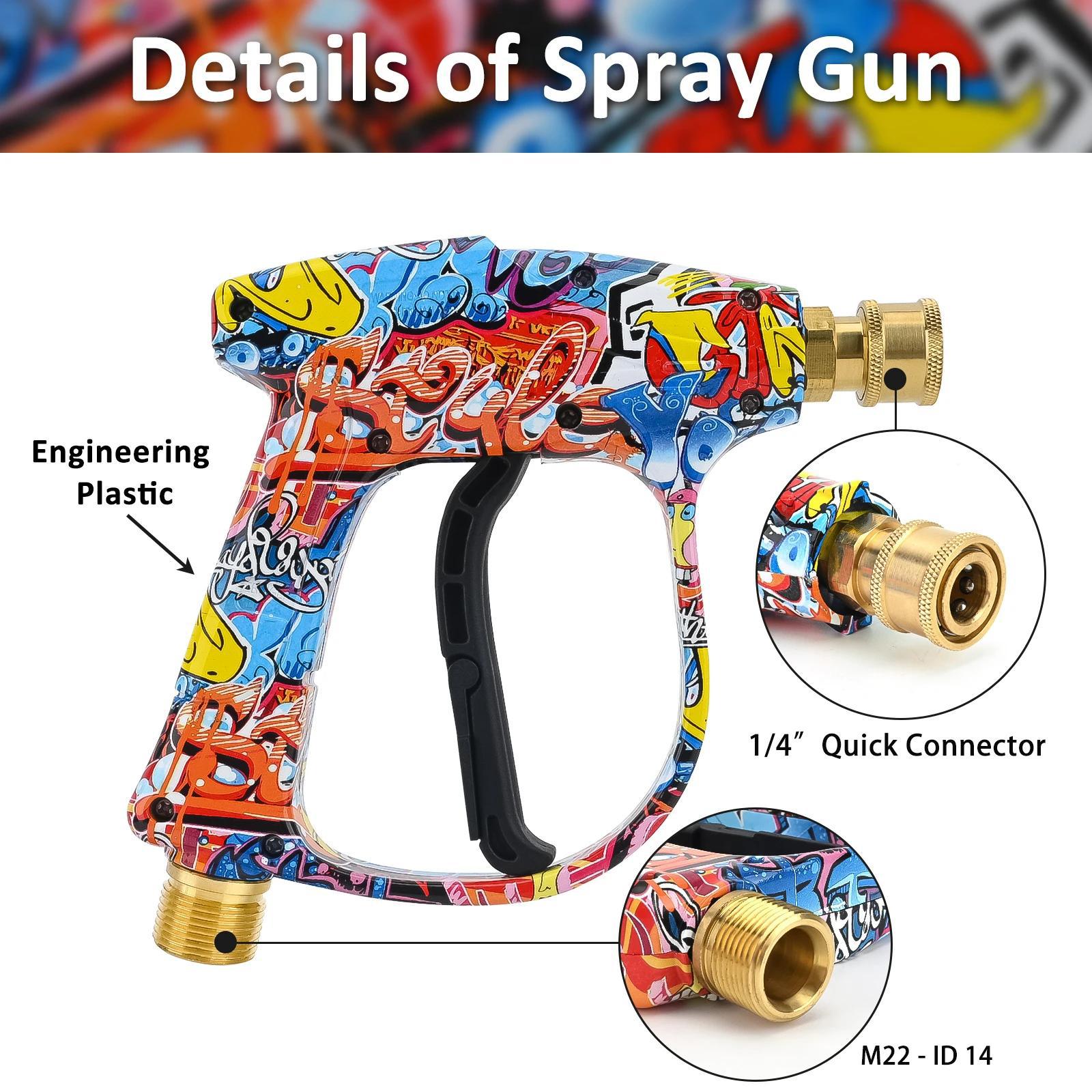 4350PSI 고압 물총 그래피티 디자인, 1L 폼 캐 - Foam Cannon Car Wash 리뷰 및 가격
