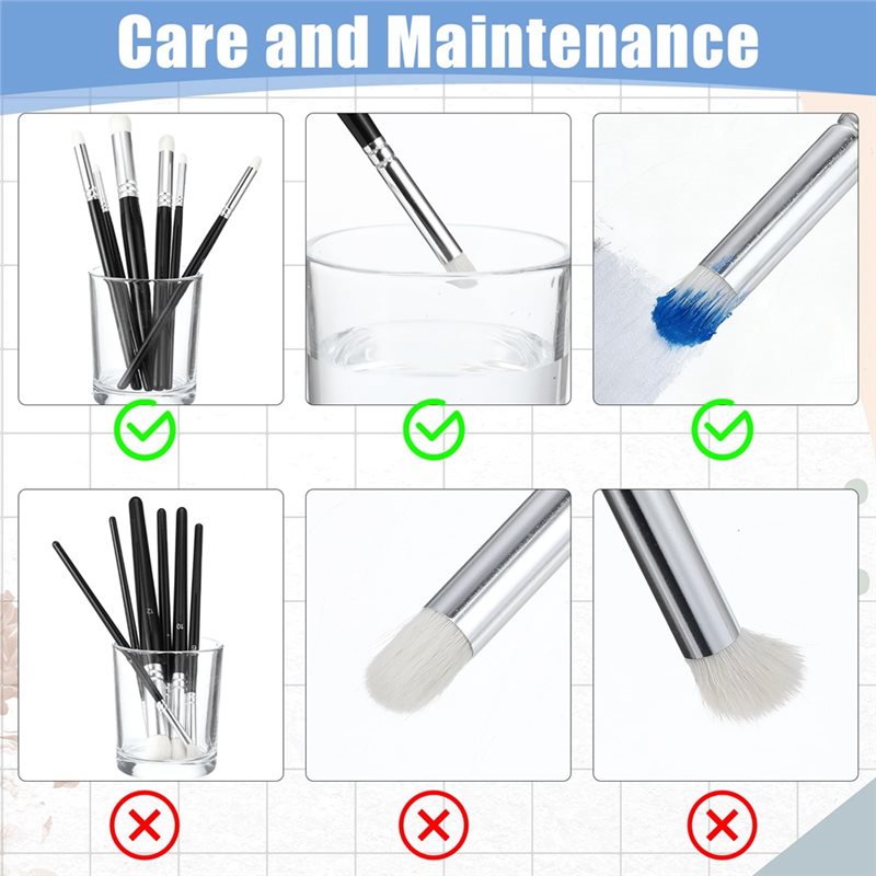 AT02-전문가용 미니어처 페인팅 브러쉬 세트, 6가지 - Detailing Brush Set 리뷰 및 가격