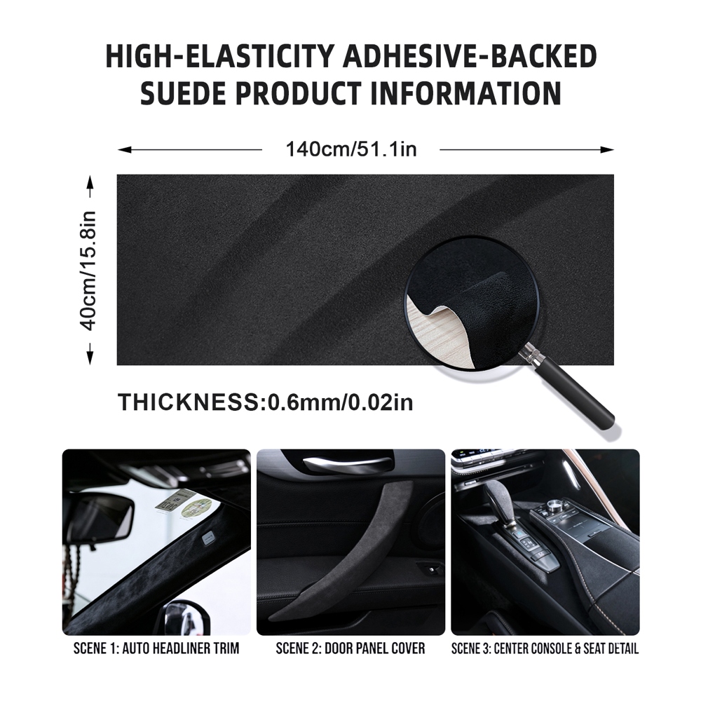 40×140cm 하이 스트레치 필앤스틱 스웨이드 천 0 - Leather Cleaner Interior 리뷰 및 가격