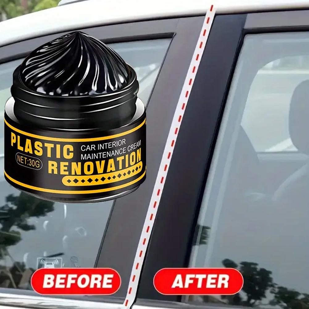 플라스틱 코팅 복원 페이스트 오래 지속되는 블랙 광택  - Leather Cleaner Interior 리뷰 및 가격